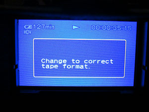 HVR-Z1JなどのSONY VCRではキヤノン30Fは再生出来ない